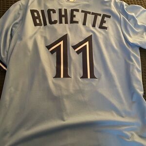Blue Jersey with Black Lettering Bo Bichette Toronto Blue Jays